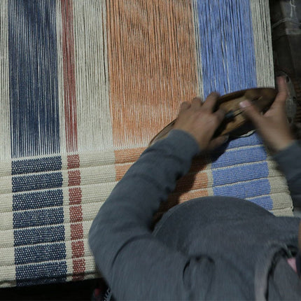 Wasbare vloerkleden - Lorena Canals wasbaar vloerkleed Handloom Columns Multi Color - Vloerkledenloods