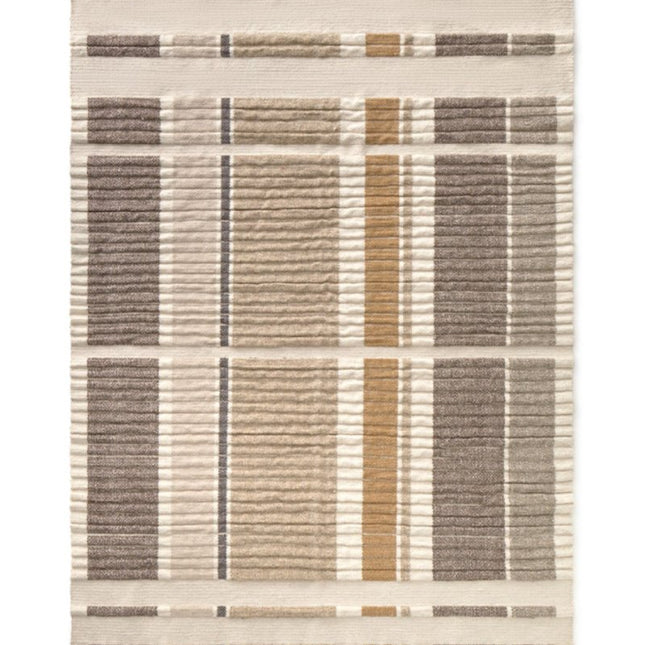 Wasbare vloerkleden - Lorena Canals wasbaar vloerkleed Handloom Columns Naturel - Vloerkledenloods