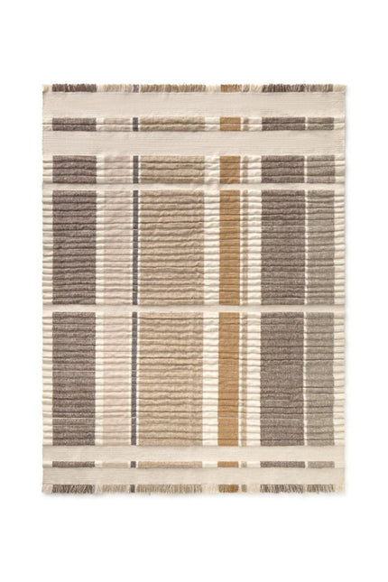 Wasbare vloerkleden - Lorena Canals wasbaar vloerkleed Handloom Columns Naturel - Vloerkledenloods
