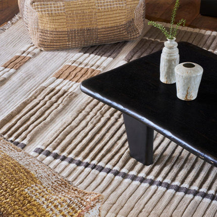 Wasbare vloerkleden - Lorena Canals wasbaar vloerkleed Handloom Columns Naturel - Vloerkledenloods