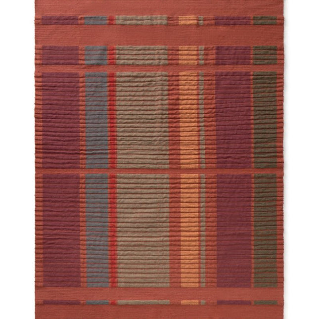 Wasbare vloerkleden - Lorena Canals wasbaar vloerkleed Handloom Columns Sienna - Vloerkledenloods