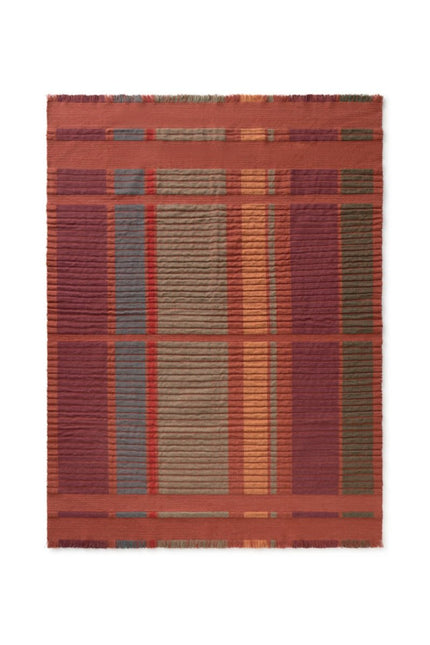 Wasbare vloerkleden - Lorena Canals wasbaar vloerkleed Handloom Columns Sienna - Vloerkledenloods