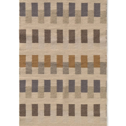 Wasbare vloerkleden - Lorena Canals wasbaar vloerkleed Handloom Intersecting Naturel - Vloerkledenloods