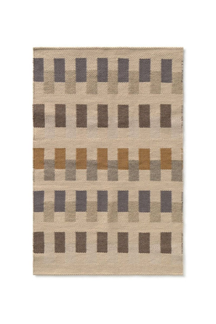 Wasbare vloerkleden - Lorena Canals wasbaar vloerkleed Handloom Intersecting Naturel - Vloerkledenloods