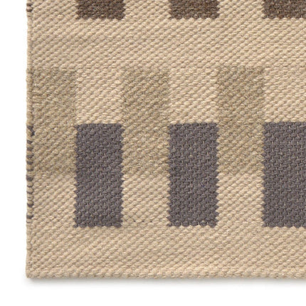 Wasbare vloerkleden - Lorena Canals wasbaar vloerkleed Handloom Intersecting Naturel - Vloerkledenloods