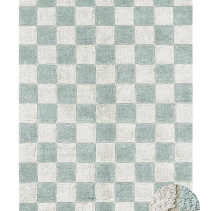 Wasbare vloerkleden - Lorena Canals wasbaar vloerkleed Kitchen Tiles Blauw Salie - Vloerkledenloods