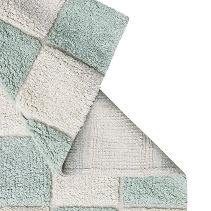 Wasbare vloerkleden - Lorena Canals wasbaar vloerkleed Kitchen Tiles Blauw Salie - Vloerkledenloods