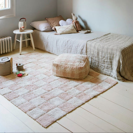 Wasbare vloerkleden - Lorena Canals wasbaar vloerkleed Kitchen Tiles Roos - Vloerkledenloods