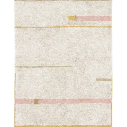 Wasbare vloerkleden - Lorena Canals wasbaar vloerkleed Lanes Vintage Nude - Vloerkledenloods
