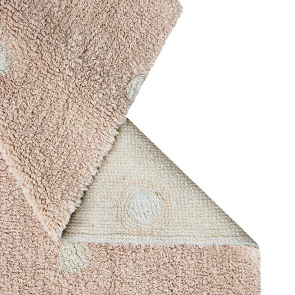 Wasbare vloerkleden - Lorena Canals wasbaar vloerkleed Mini Dot Roos - Vloerkledenloods