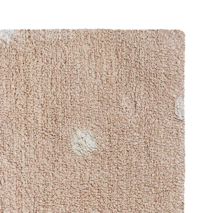 Wasbare vloerkleden - Lorena Canals wasbaar vloerkleed Mini Dot Roos - Vloerkledenloods