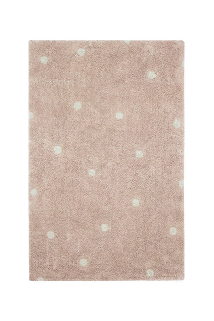 Wasbare vloerkleden - Lorena Canals wasbaar vloerkleed Mini Dot Roos - Vloerkledenloods