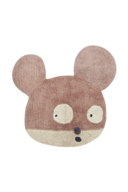 Wasbare vloerkleden - Lorena Canals wasbaar vloerkleed Miss Mighty Mouse - Vloerkledenloods