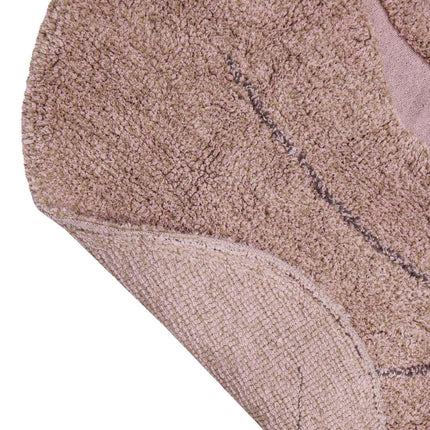 Wasbare vloerkleden - Lorena Canals wasbaar vloerkleed Monstera Vintage Nude - Vloerkledenloods