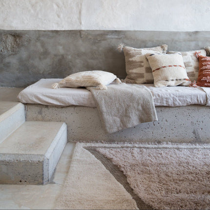 Wasbare vloerkleden - Lorena Canals wasbaar vloerkleed Nomad Suf Taupe - Vloerkledenloods