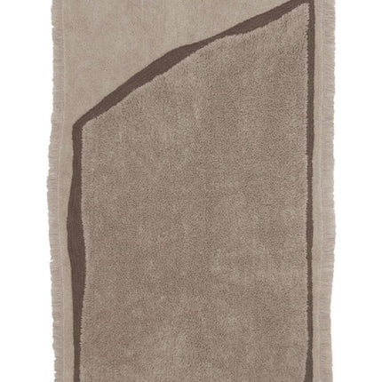 Wasbare vloerkleden - Lorena Canals wasbaar vloerkleed Nomad Suf Taupe - Vloerkledenloods