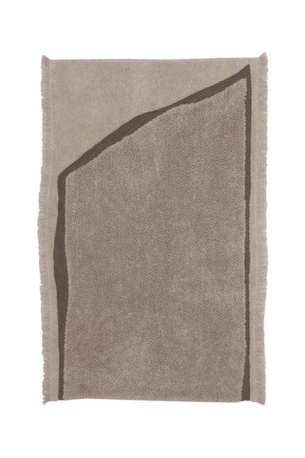 Wasbare vloerkleden - Lorena Canals wasbaar vloerkleed Nomad Suf Taupe - Vloerkledenloods