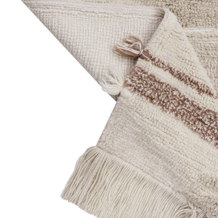 Wasbare vloerkleden - Lorena Canals wasbaar vloerkleed Nomad Sumak Seashell - Vloerkledenloods