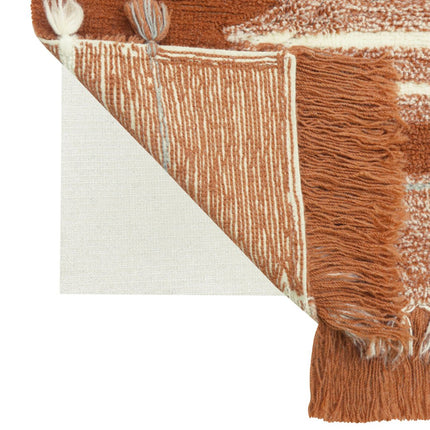 Wasbare vloerkleden - Lorena Canals wasbaar vloerkleed Nomad Sumak Terracotta - Vloerkledenloods
