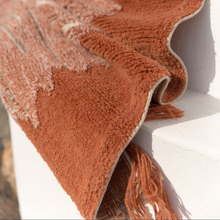 Wasbare vloerkleden - Lorena Canals wasbaar vloerkleed Nomad Sumak Terracotta - Vloerkledenloods