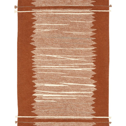 Wasbare vloerkleden - Lorena Canals wasbaar vloerkleed Nomad Sumak Terracotta - Vloerkledenloods