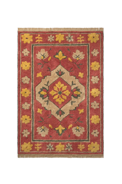 Wasbare vloerkleden - Lorena Canals wasbaar vloerkleed Persian Red - Vloerkledenloods