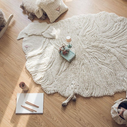 Wasbare vloerkleden - Lorena Canals wasbaar vloerkleed Pink Nose Sheep - Vloerkledenloods