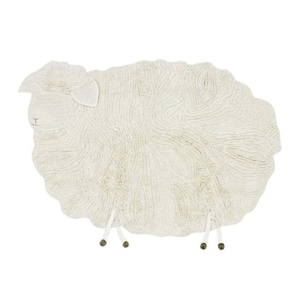 Wasbare vloerkleden - Lorena Canals wasbaar vloerkleed Pink Nose Sheep - Vloerkledenloods