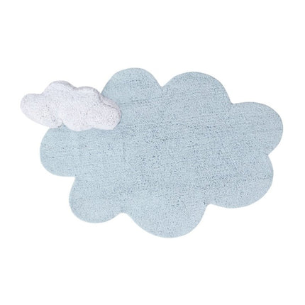 Wasbare vloerkleden - Lorena Canals wasbaar vloerkleed Puffy Dream Blauw - Vloerkledenloods