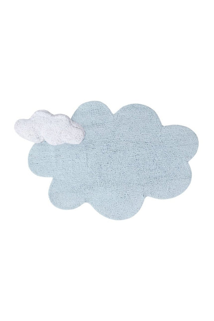 Wasbare vloerkleden - Lorena Canals wasbaar vloerkleed Puffy Dream Blauw - Vloerkledenloods