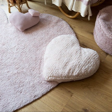 Wasbare vloerkleden - Lorena Canals wasbaar vloerkleed Puffy Love Nude - Vloerkledenloods