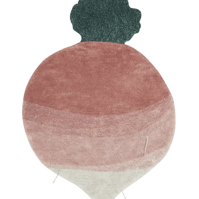 Wasbare vloerkleden - Lorena Canals wasbaar vloerkleed Ramona the Radish - Vloerkledenloods
