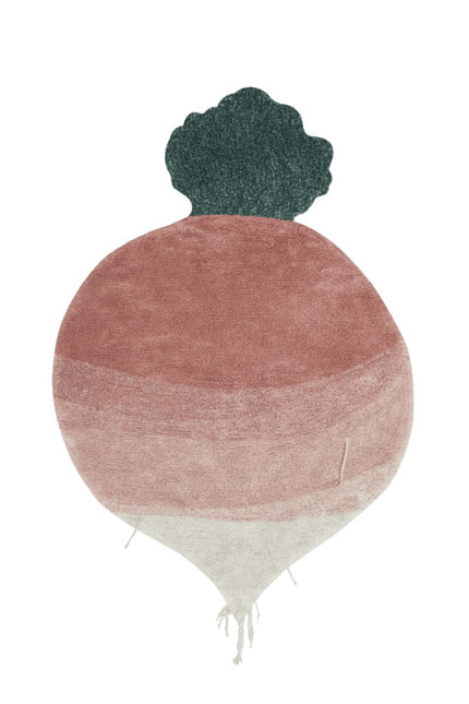 Wasbare vloerkleden - Lorena Canals wasbaar vloerkleed Ramona the Radish - Vloerkledenloods