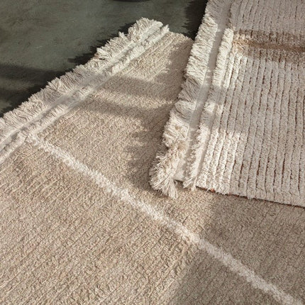 Wasbare vloerkleden - Lorena Canals wasbaar vloerkleed Reversible Duetto Salie - Vloerkledenloods