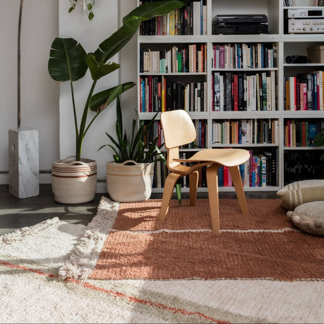 Wasbare vloerkleden - Lorena Canals wasbaar vloerkleed Reversible Duetto Toffee - Vloerkledenloods