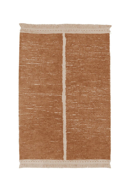 Wasbare vloerkleden - Lorena Canals wasbaar vloerkleed Reversible Duetto Toffee - Vloerkledenloods