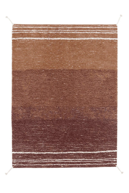 Wasbare vloerkleden - Lorena Canals wasbaar vloerkleed Reversible Twin Toffee - Vloerkledenloods