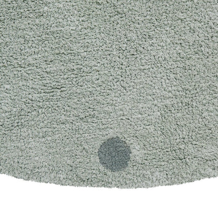 Wasbare vloerkleden - Lorena Canals wasbaar vloerkleed Round Dot Blauw Salie - Vloerkledenloods