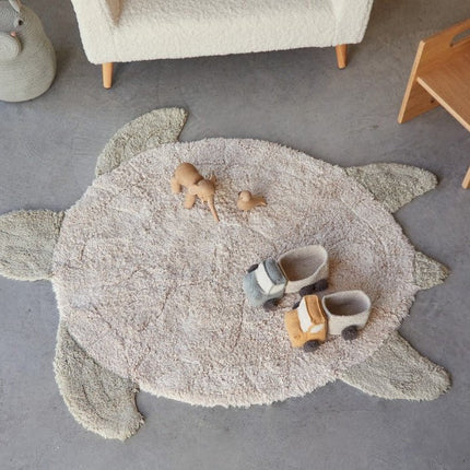 Wasbare vloerkleden - Lorena Canals wasbaar vloerkleed Sea Turtle - Vloerkledenloods