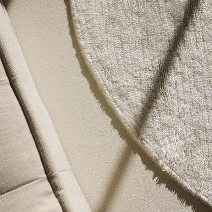 Wasbare vloerkleden - Lorena Canals wasbaar vloerkleed Silhouette Rond Naturel - Vloerkledenloods