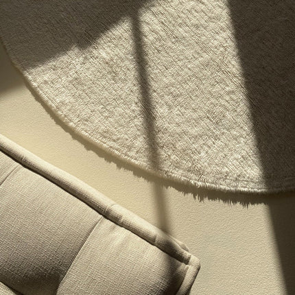 Wasbare vloerkleden - Lorena Canals wasbaar vloerkleed Silhouette Rond Naturel - Vloerkledenloods