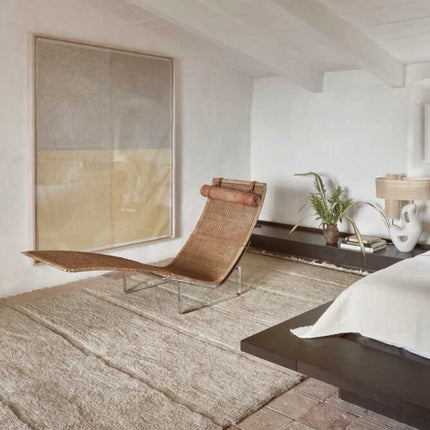 Wasbare vloerkleden - Lorena Canals wasbaar vloerkleed Steppe - Sheep Beige - Vloerkledenloods