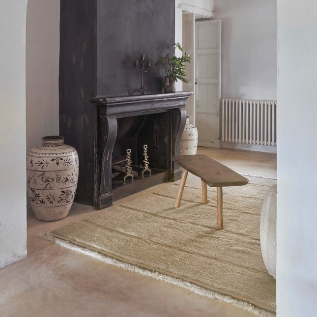 Wasbare vloerkleden - Lorena Canals wasbaar vloerkleed Steppe - Sheep Beige - Vloerkledenloods