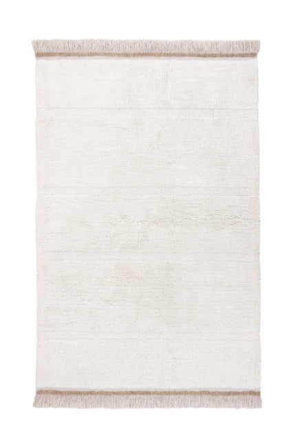 Wasbare vloerkleden - Lorena Canals wasbaar vloerkleed Steppe - Sheep Wit - Vloerkledenloods