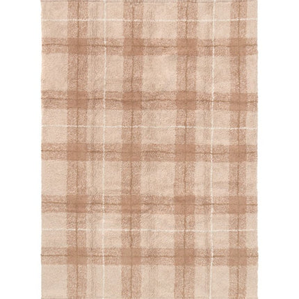 Wasbare vloerkleden - Lorena Canals wasbaar vloerkleed Tartan Roos - Vloerkledenloods