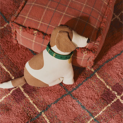 Wasbare vloerkleden - Lorena Canals wasbaar vloerkleed Tartan Vintage Rood - Vloerkledenloods