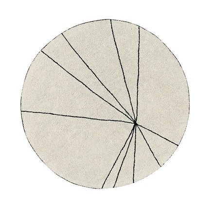 Wasbare vloerkleden - Lorena Canals wasbaar vloerkleed Trace Beige - Vloerkledenloods