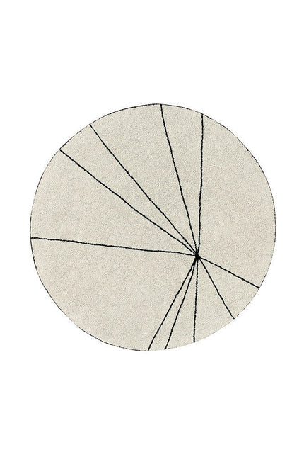 Wasbare vloerkleden - Lorena Canals wasbaar vloerkleed Trace Beige - Vloerkledenloods