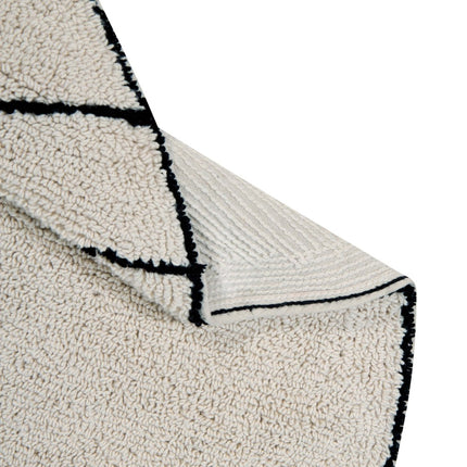 Wasbare vloerkleden - Lorena Canals wasbaar vloerkleed Trace Beige - Vloerkledenloods