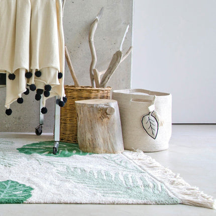 Wasbare vloerkleden - Lorena Canals wasbaar vloerkleed Tropical Groen - Vloerkledenloods